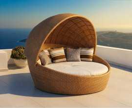 Marbella Poly-Rattan Garden Day Bed