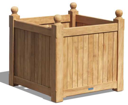 Deluxe Grande Teak Garden Planter – Bespoke Wooden Outdoor Planter