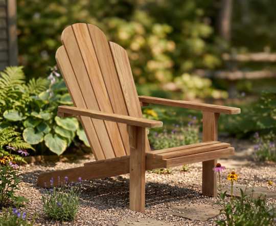 Teak Wood Adirondack Chair