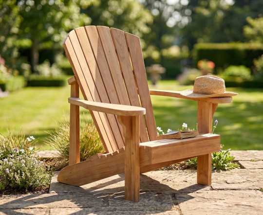 New England Teak Wood Adirondack Chair