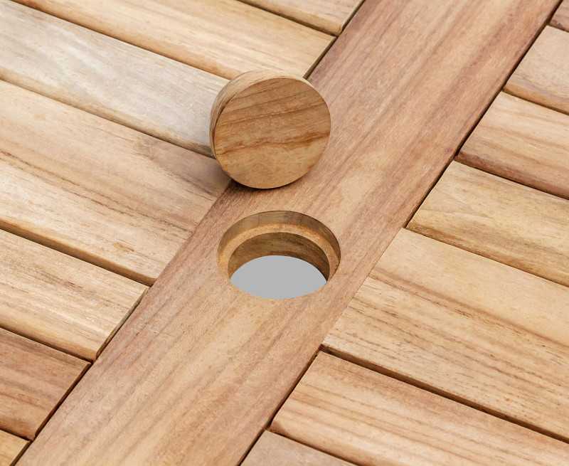 Orion Teak Circular Garden Table - 1.8m
