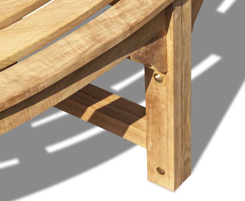 Cosmos Teak Circular Tree Bench Seat - 2.2m