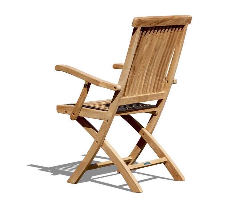 Oxburgh Outdoor Folding Chair with Arms