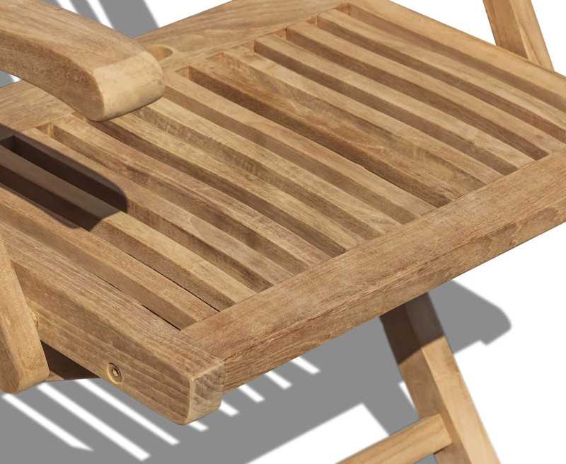 Oxburgh Outdoor Folding Chair with Arms