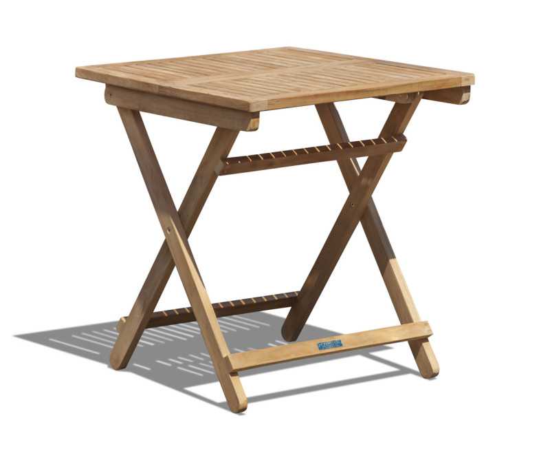 Palma Folding Picnic Table, Square - 70cm