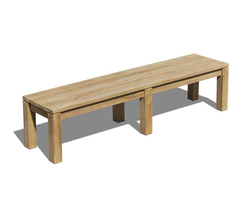 Mita Teak Backless Garden Bench - 2m