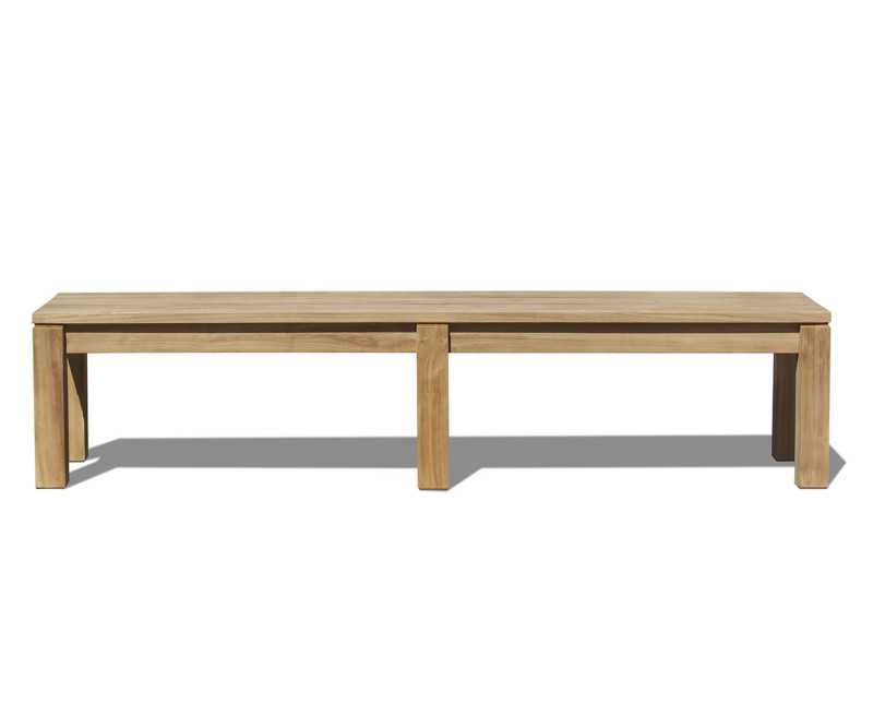Mita Teak Backless Garden Bench - 2m