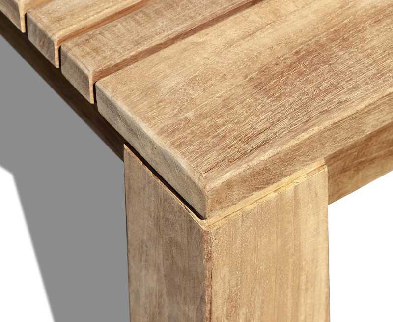 Mita Teak Backless Garden Bench - 2m