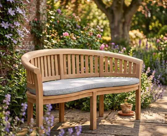 Wimbledon Teak Banana Bench