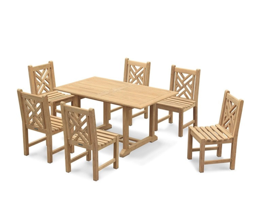 Winchester Dining Set with 6 Chartwell Chairs