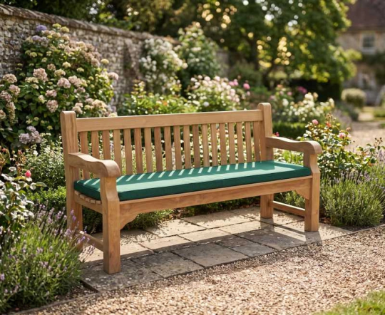Gladstone 4 Seater Teak Outdoor Bench - 1.8m