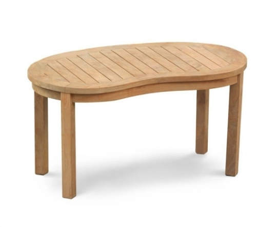Kidney Shaped Teak Coffee Table
