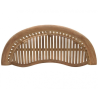 Aerial shot of teak banana bench