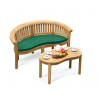 Banana Bench Teak Coffee Table Set