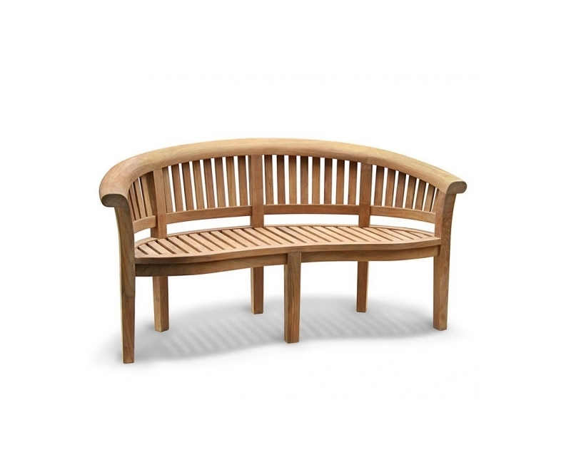 Banana Bench Teak Coffee Table Set