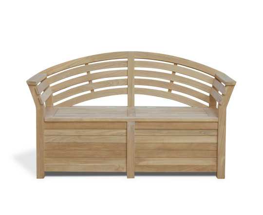 Front view of Wellington Garden Storage Bench