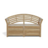 Front view of Wellington Garden Storage Bench