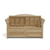 Front view of Wellington Garden Storage Bench with lid open