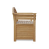 Side view of Wellington Storage bench