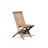 Side view of Ashdown Childrens Teak Folding Garden Chair