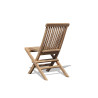 Back view of Ashdown Childrens Teak Folding Garden Chair