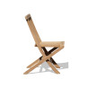 Side view of Ashdown Childrens Teak Folding Garden Chair