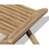 Close up of Ashdown Childrens Teak Folding Garden Chair