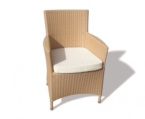 Verona Rattan Garden Armchair, Flat Weave