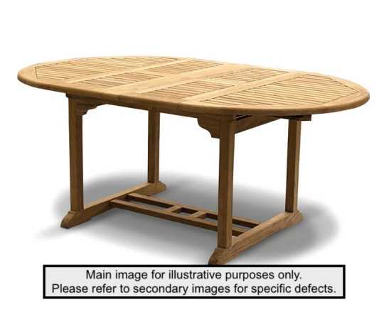 Oxburgh Oval 1.2 - 1.8m Extending Garden Table - Used: Good