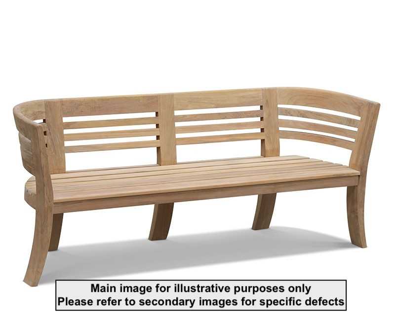 Bloomsbury 4 Seater Teak Bench - Used: Good