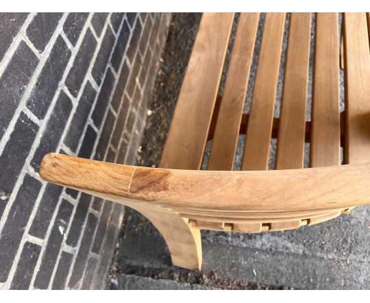 Bloomsbury 4 Seater Teak Bench - Used: Good