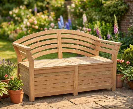Wellington Garden Storage Bench - 1.65m