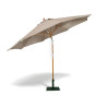 3m Taupe Octagonal Hardwood Parasol - Used: Good