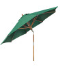 3m Green Octagonal Hardwood Parasol - Used: Good