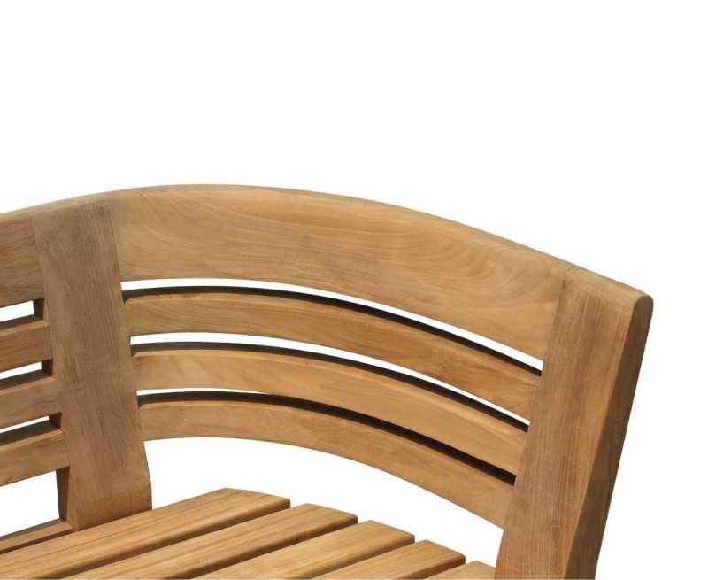 Bloomsbury Teak 4 Seater Deco Garden Bench