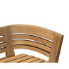 Close up of Bloomsbury Teak 4 Seater Deco Garden Bench