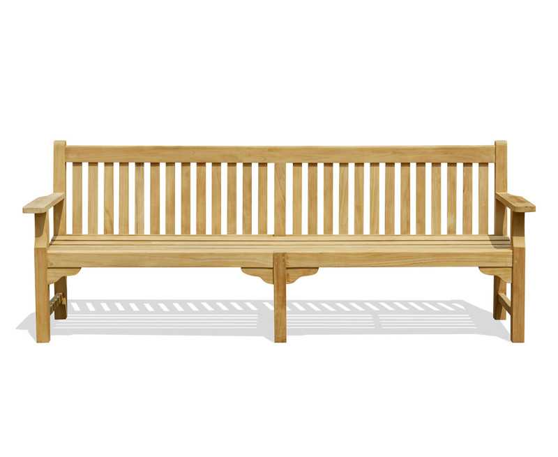 Turners Teak Park Bench - 2.4m