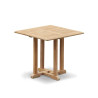 Side view of Sissinghurst Square Teak Outdoor Dining Table - 80cm