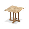 Above view of Sissinghurst Square Teak Outdoor Dining Table - 80cm