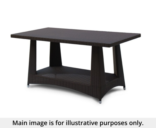 Verona Rattan 1.6m Rectangular Dining Table - Used: Good
