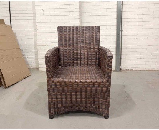 Azure Mocha Brown Armchair - New: End of Line