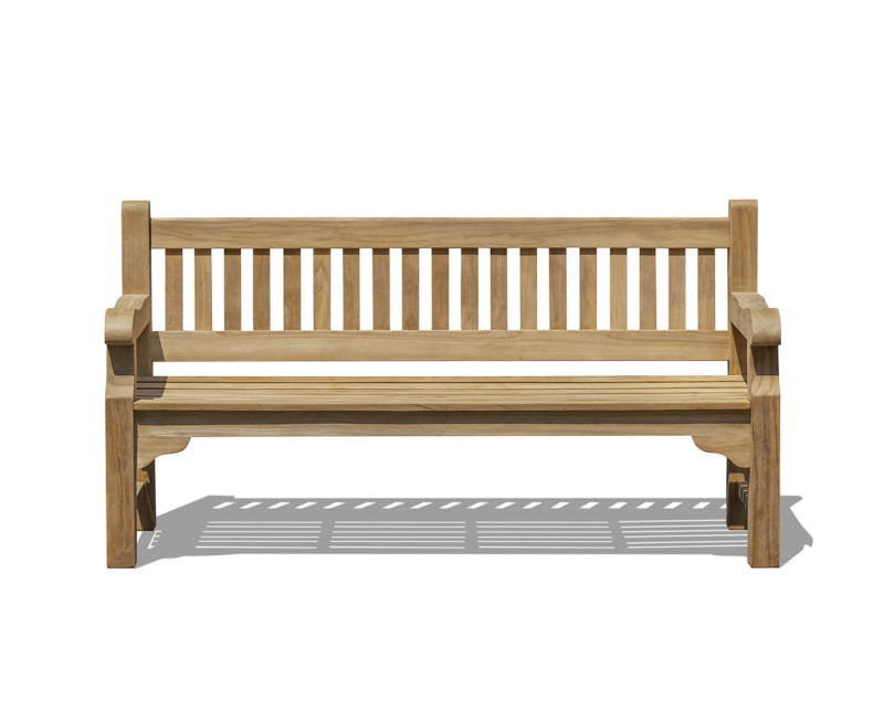 Promenade Teak Heavy Duty Garden Bench - 1.8m