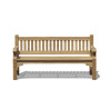 Front view of Promenade Teak Heavy Duty Garden Bench - 1.8m