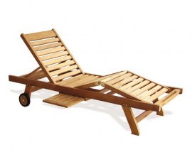 Sun Lounger with Wheels
