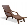 Monte Carlo Indoor Chaise Longue, Reclaimed Teak