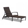 Rattan garden recliner