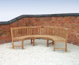 Curved Garden Bench