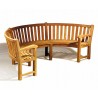 Teak Curved Garden Bench