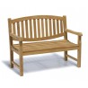 Kennington 2 Seater Teak Garden Bench - 1.2m