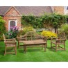 Lutyens-Style 1.95m Bench, Armchairs & Winchester Coffee Table Set